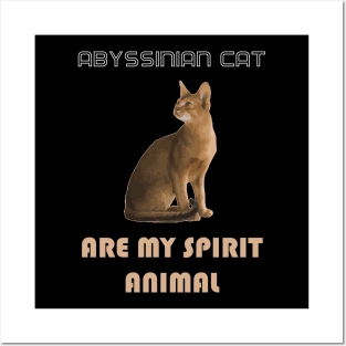 Abyssinian Cat Are My Spirit Animal Posters and Art